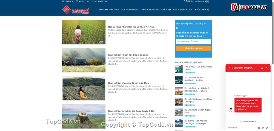 Website du lịch,Web dịch vụ,tối ưu,chuẩn seo